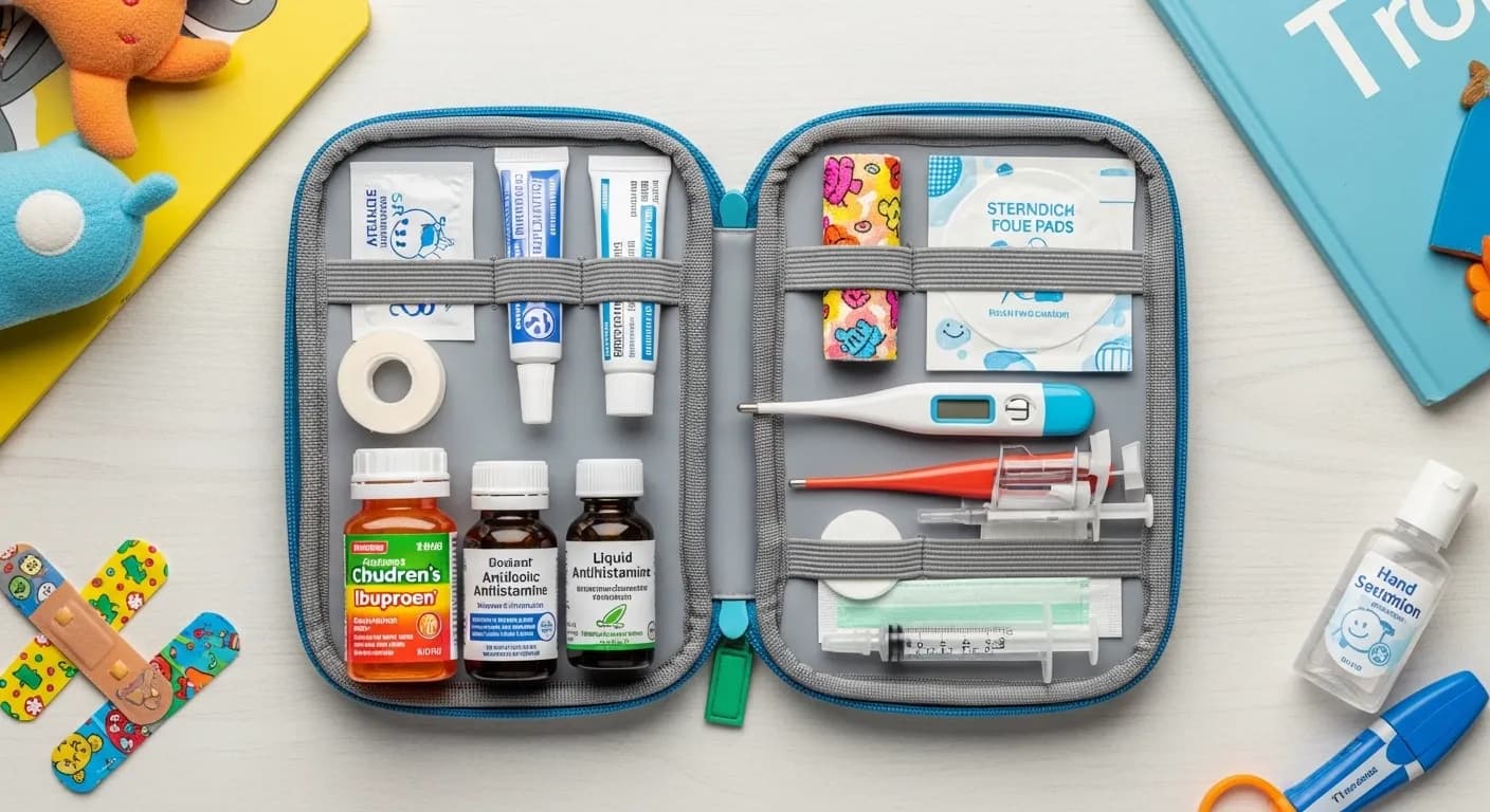 Essential travel medicine kit list for kids
