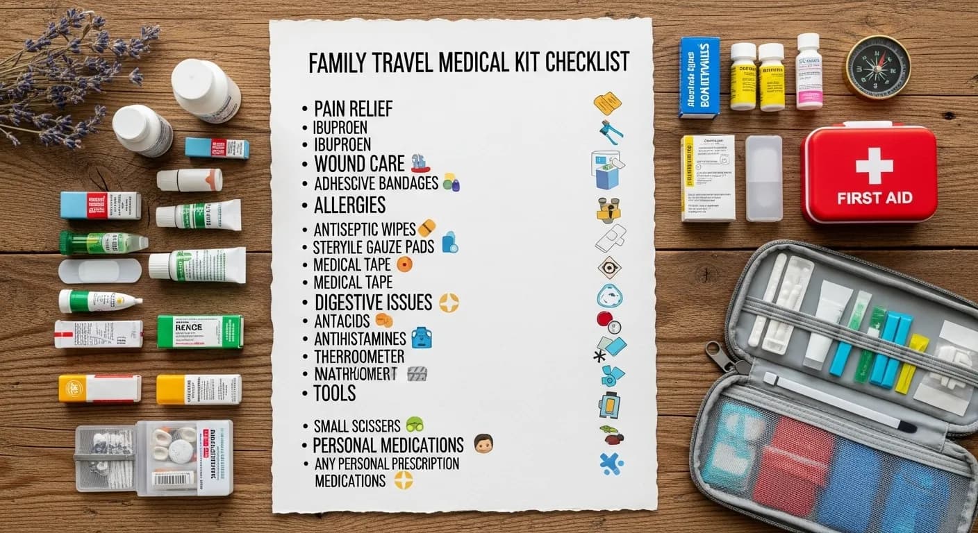 Family Travel Medical Kit Checklist